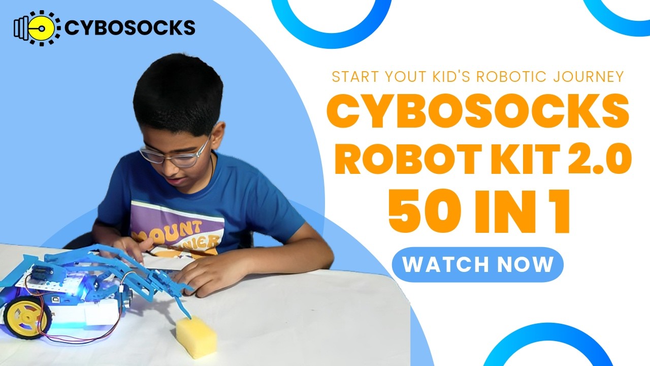 Introducing CyboSocks Robot Kit 2.0 | 50 in 1 | Best Robotic Kit for Kids in India 2026
