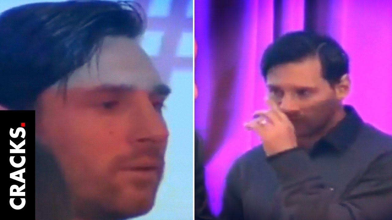 Lionel Messi no pudo contener las lágrimas