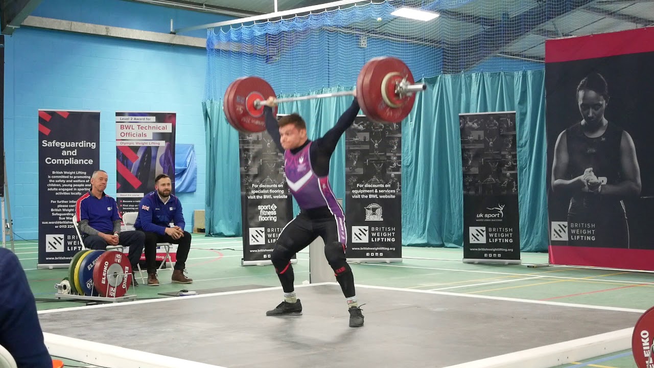 Chris Murray 140kg snatch + backflip!