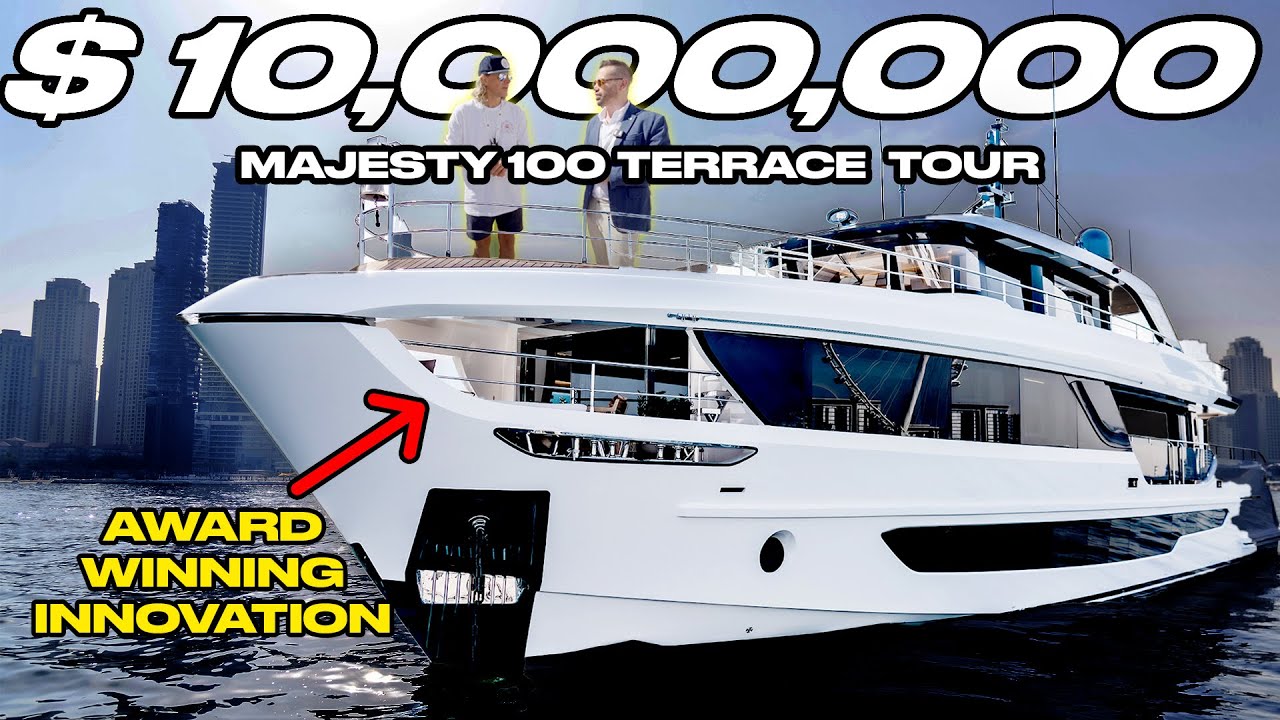 Вы никогда не видели такую ​​яхту! Награды: Majesty 100 Terrace Tour