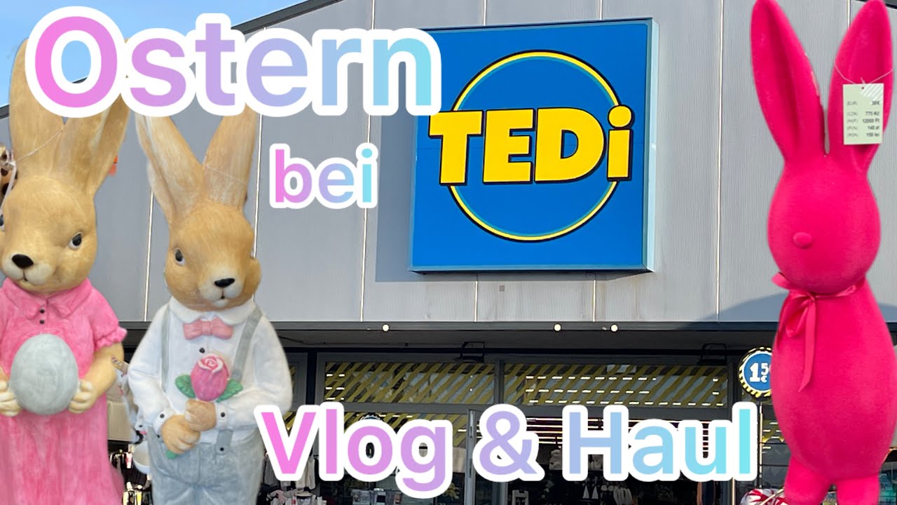 #vlog #haul #ostern  Tedi LIVERUNDGANG ❤️ Osterdeko eingetroffen Komm mit ❤️ mit Haul❤️