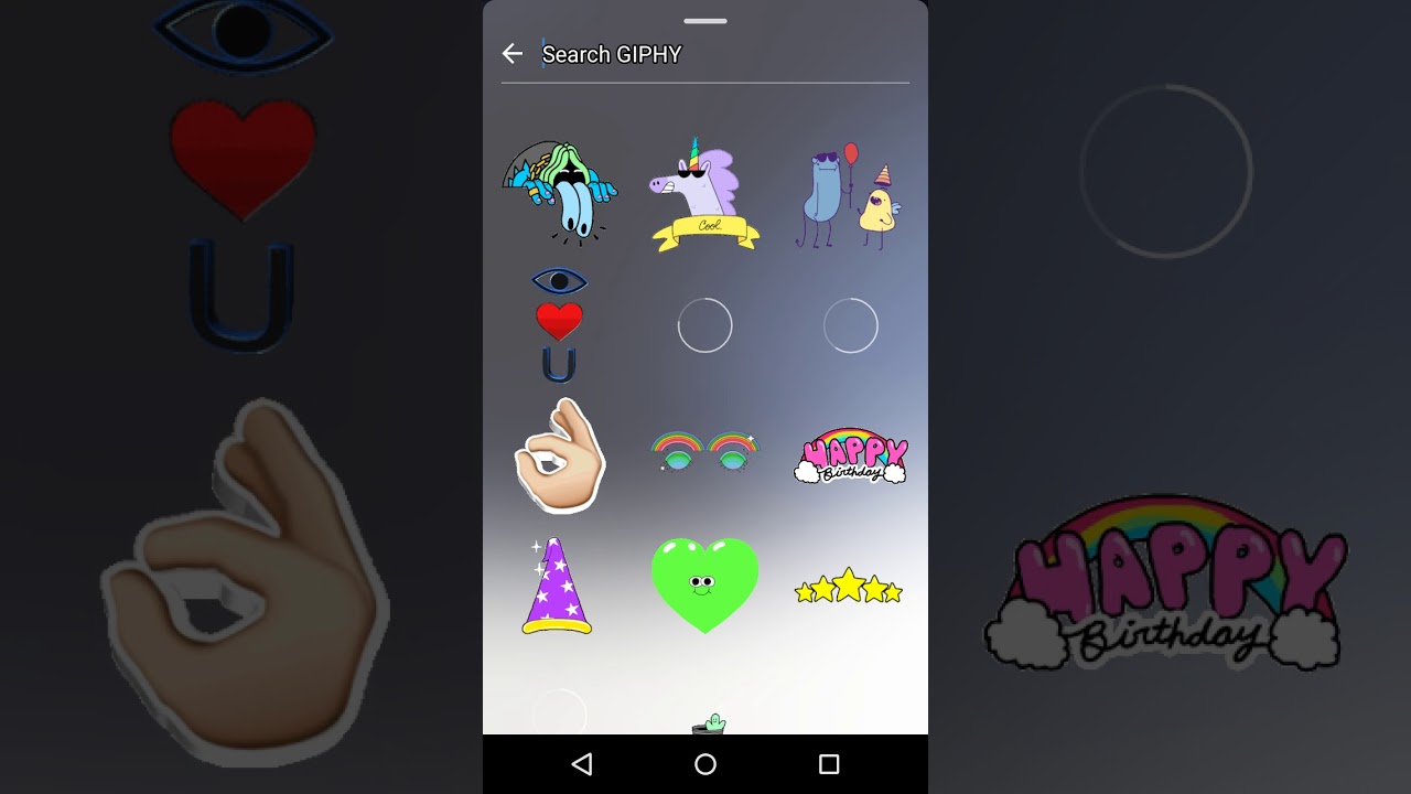 How to post/add gif on instagram stories