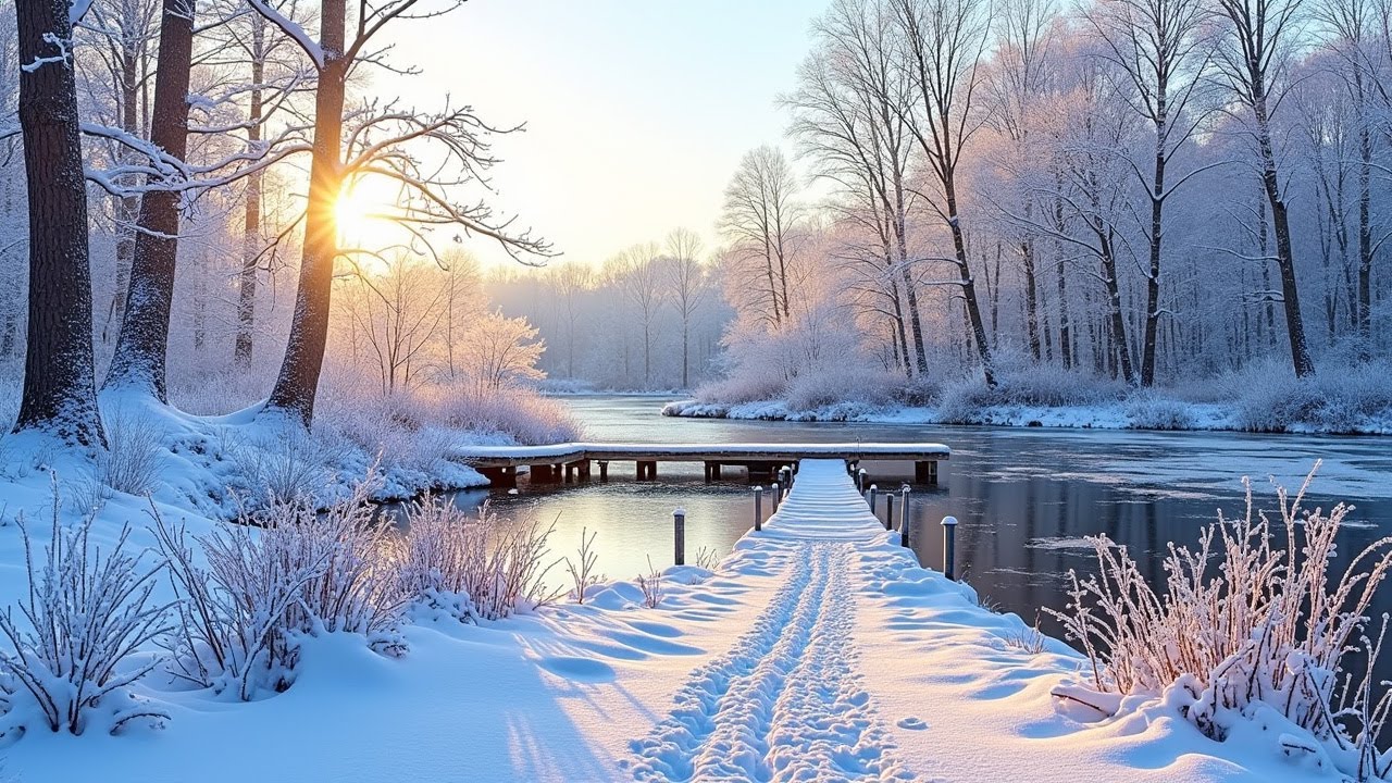Relaxing Winter January 2025 ❄️Peaceful Piano Music, Soothing Instrumental Music ~ Relax and Unwind