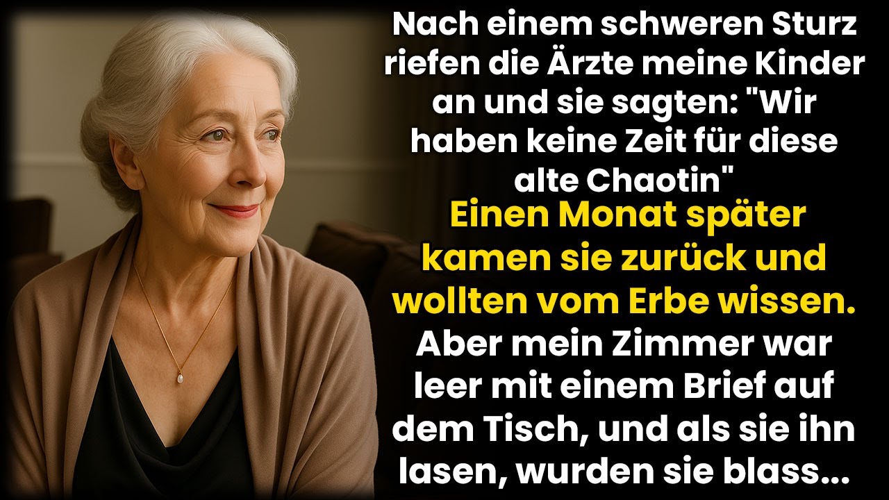 Meine Kinder Ließen Mich Nach Dem Unfall Im Stich – Doch Fürs Erbe Hinterließ Ich Einen Brief