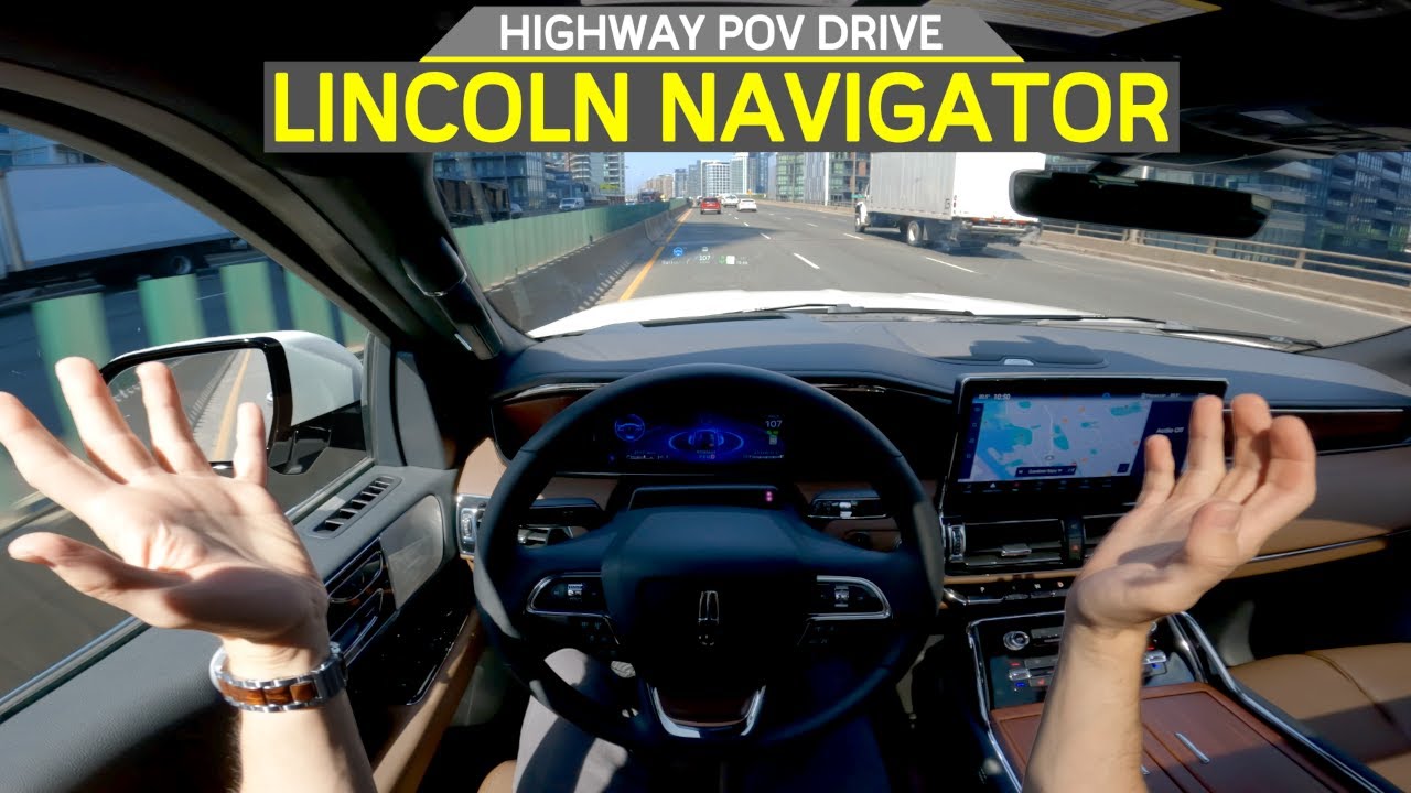 HANDS FREE ACTIVE GLIDE vs SUPER CRUISE! - 2022 Lincoln Navigator - Highway POV Drive