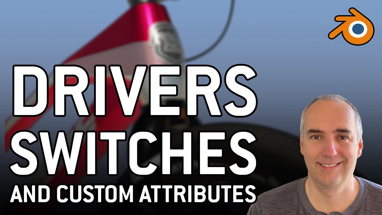 Using drivers, switches and custom attributes in Blender EP14