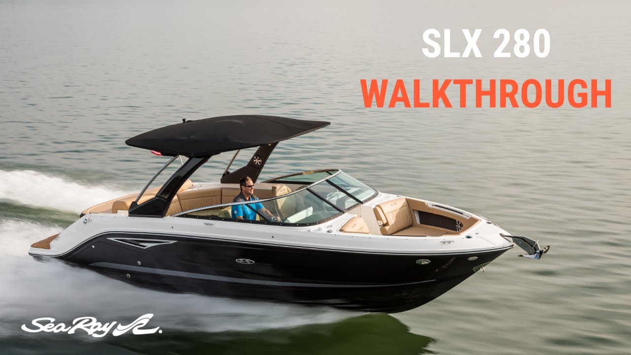Sea Ray SLX 280 Outboard 2023 model - Swedish Walkthrough