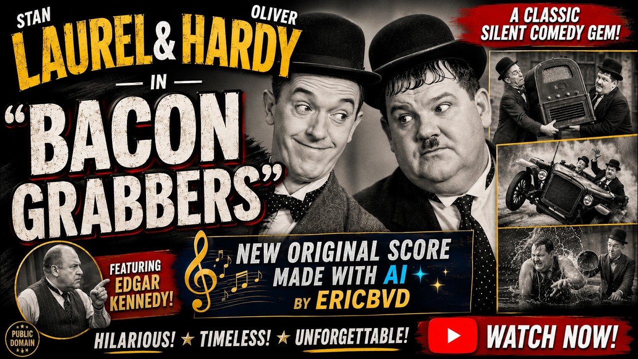 Laurel and Hardy - Bacon Grabbers (1929) | Classic Comedy Chaos!