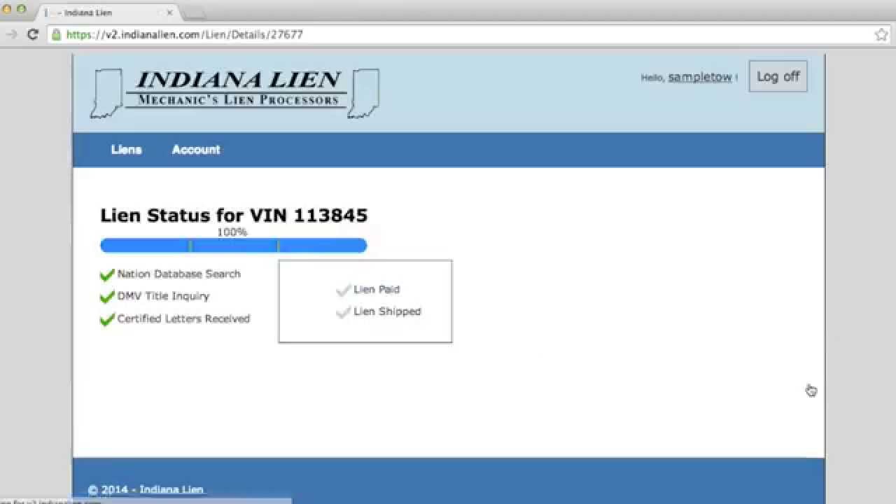 How to Check the Status of a Lien