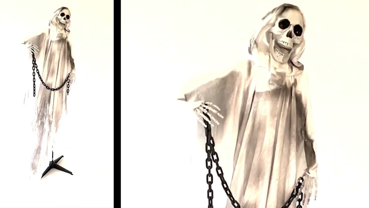 Spooky Skelett M&ouml;nch Animatronic