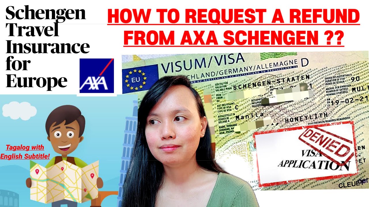 How to request a refund from AXA Schengen if visa is denied | w Eng sub