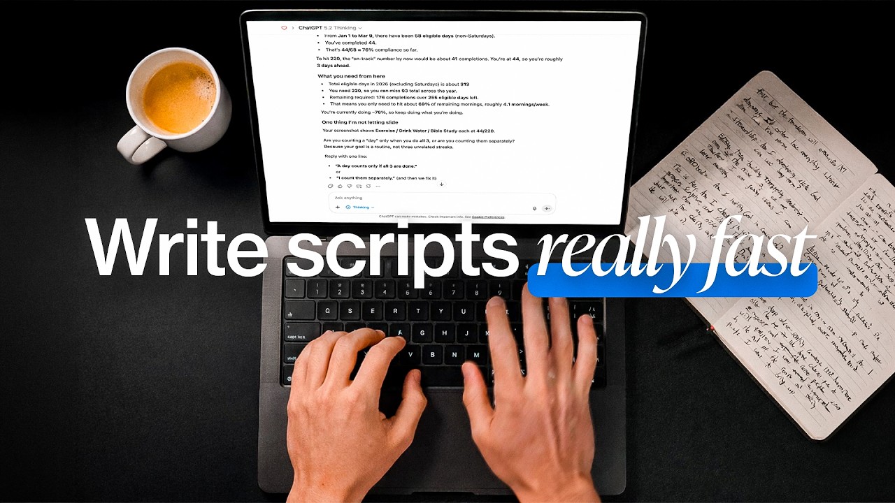 Sharing My AI-Powered YouTube Workflow To Script Videos REALLY Fast