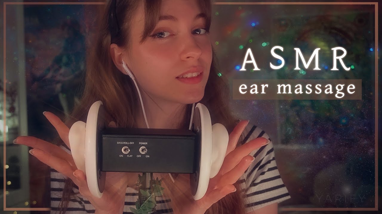 ASMR | Masaje relajante para tus orejitas 🤍 EAR MASSAGE 3DIO