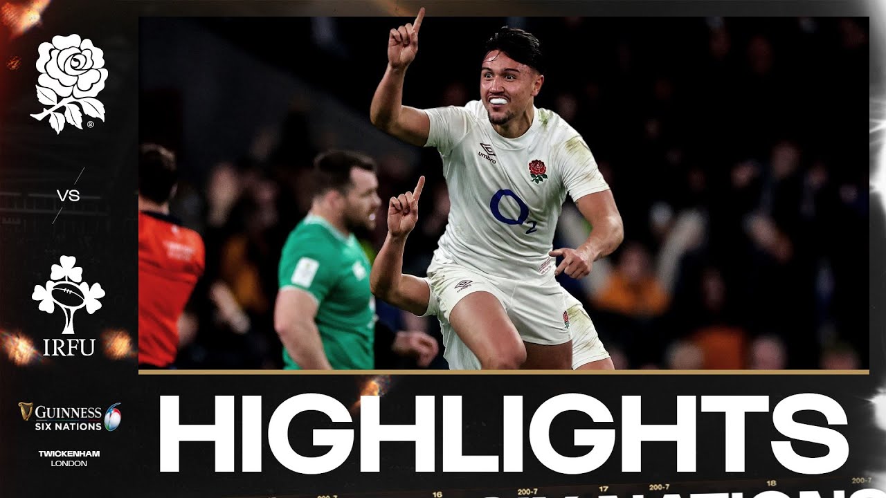 HIGHLIGHTS | 🏴󠁧󠁢󠁥󠁮󠁧󠁿 ENGLAND V IRELAND ☘️ | 2024 GUINNESS MEN'S SIX NATIONS RUGBY