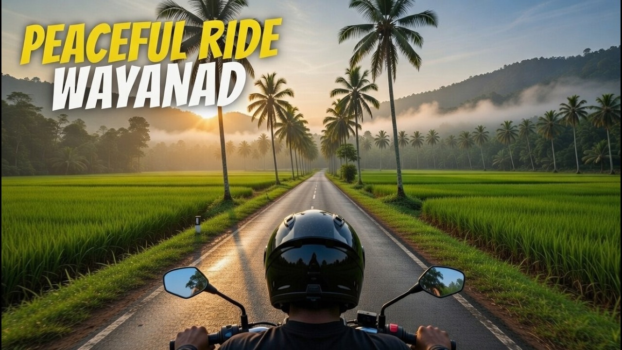 Wayanad Village Bike Ride | Pure Kerala Green Vibes 🌿