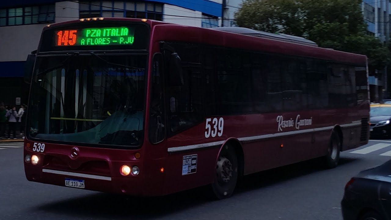L&iacute;nea 145 interno 539 Nuovobus Menghi O500U con aire acondicionado