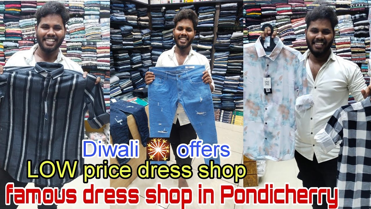 pondicherry famous dress shop /men's factory wholesale dress shop //pyvlogs