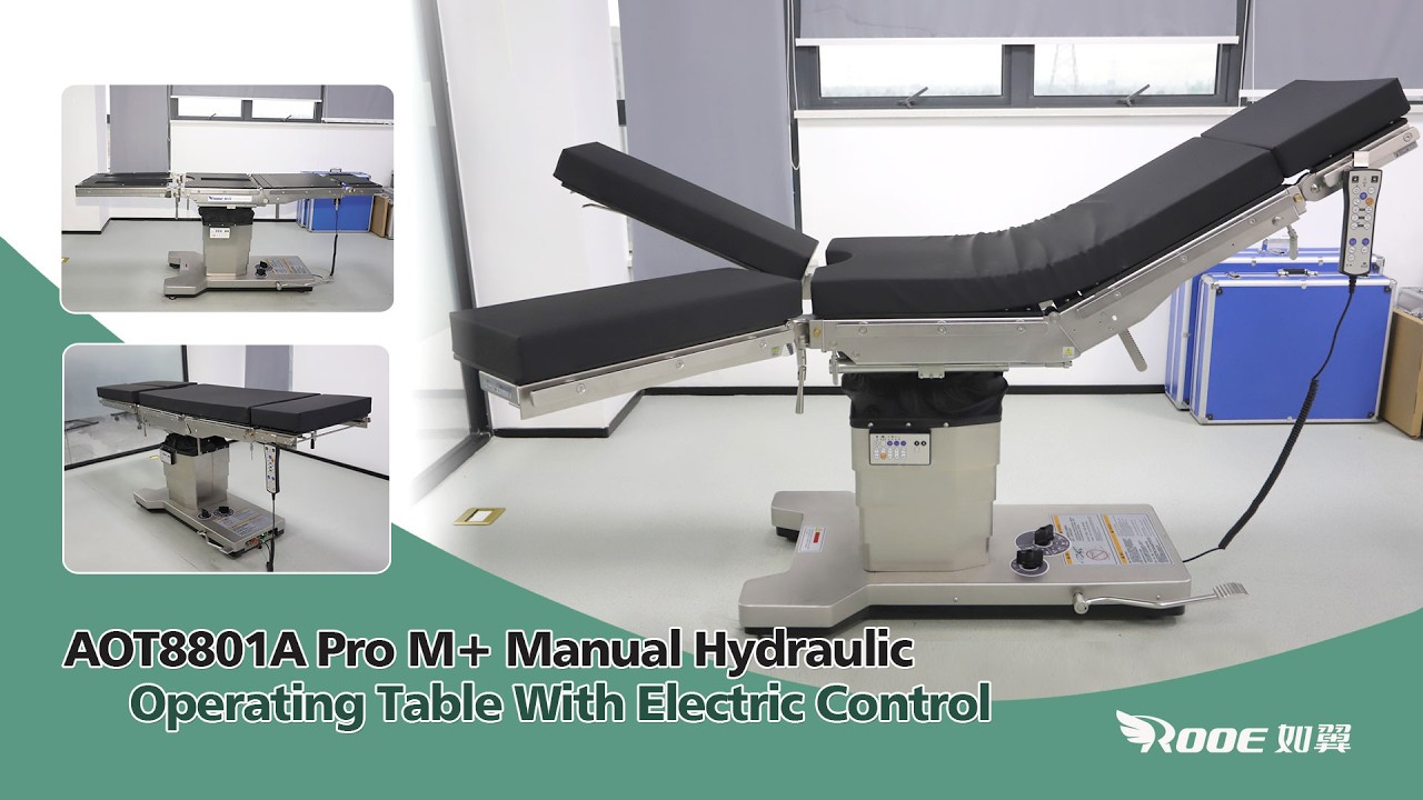 Manual+Electric Hydraulic Dual Control Operating Table with Carbon Fiber Radiolucent Tabletop