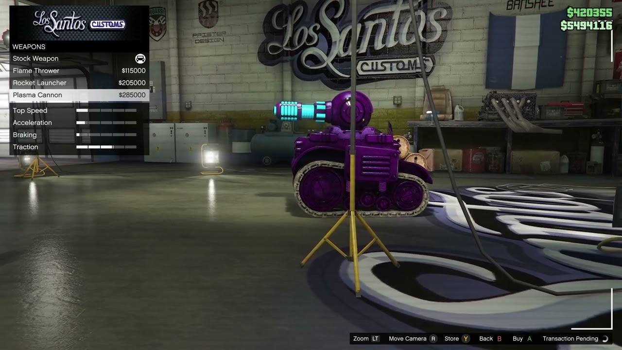 upgrading the invade and persuade tank (mini tank) in Grand Theft Auto V online