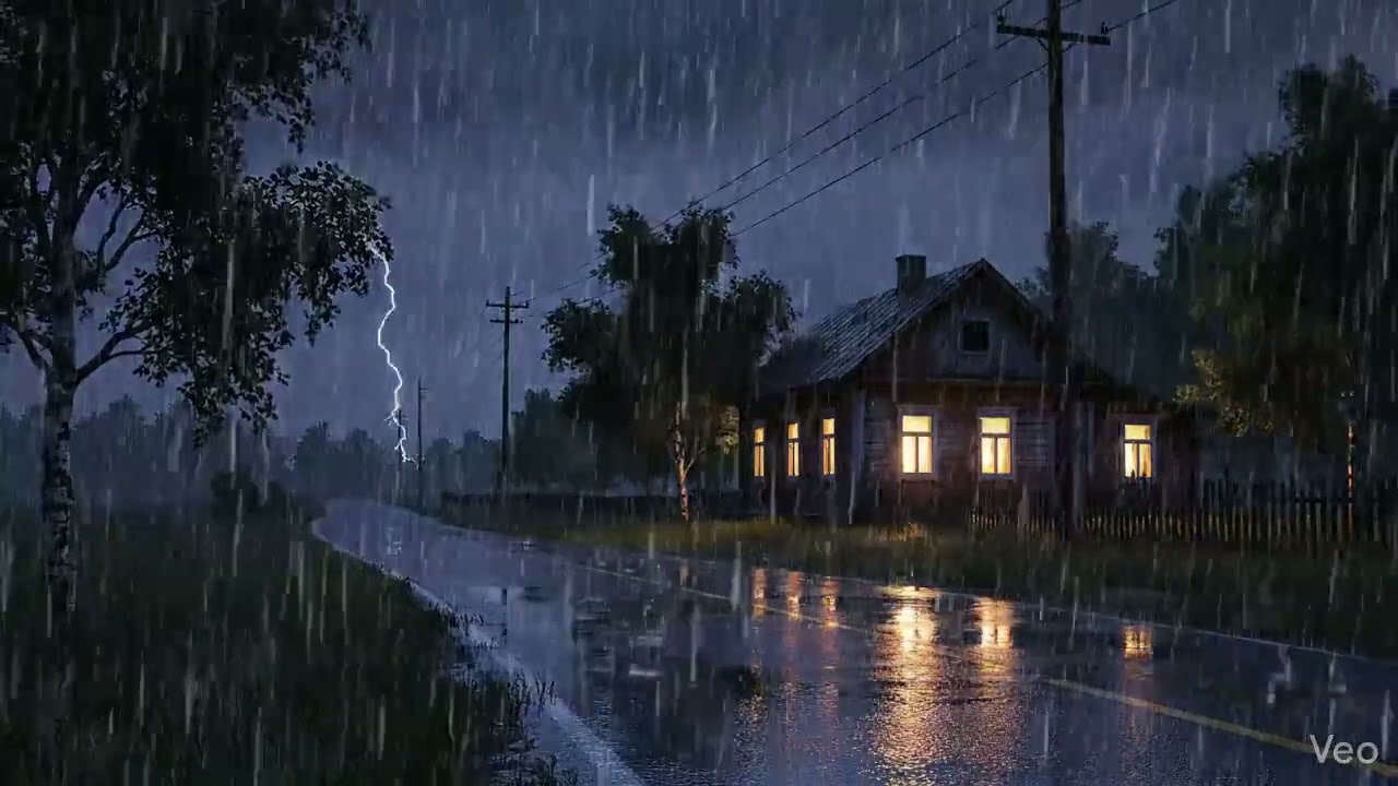 Ultimate Rain & Thunder Sounds for Relaxing Sleep 🌧️ 10 Hour Storm Ambience