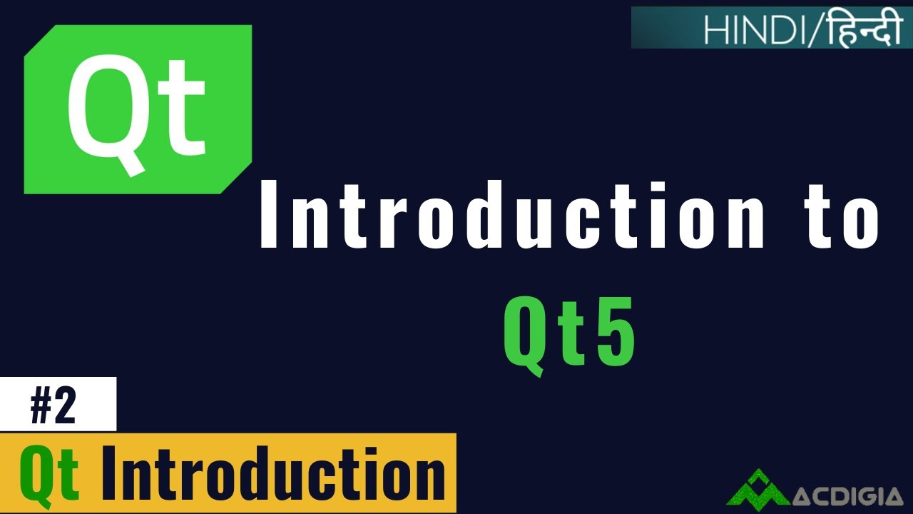 Qt Introduction | Introduction to Qt5 | (Qt C++ Tutorial #2)