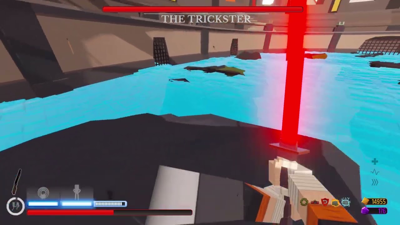 Mauler with a laser Katana vs The trickster