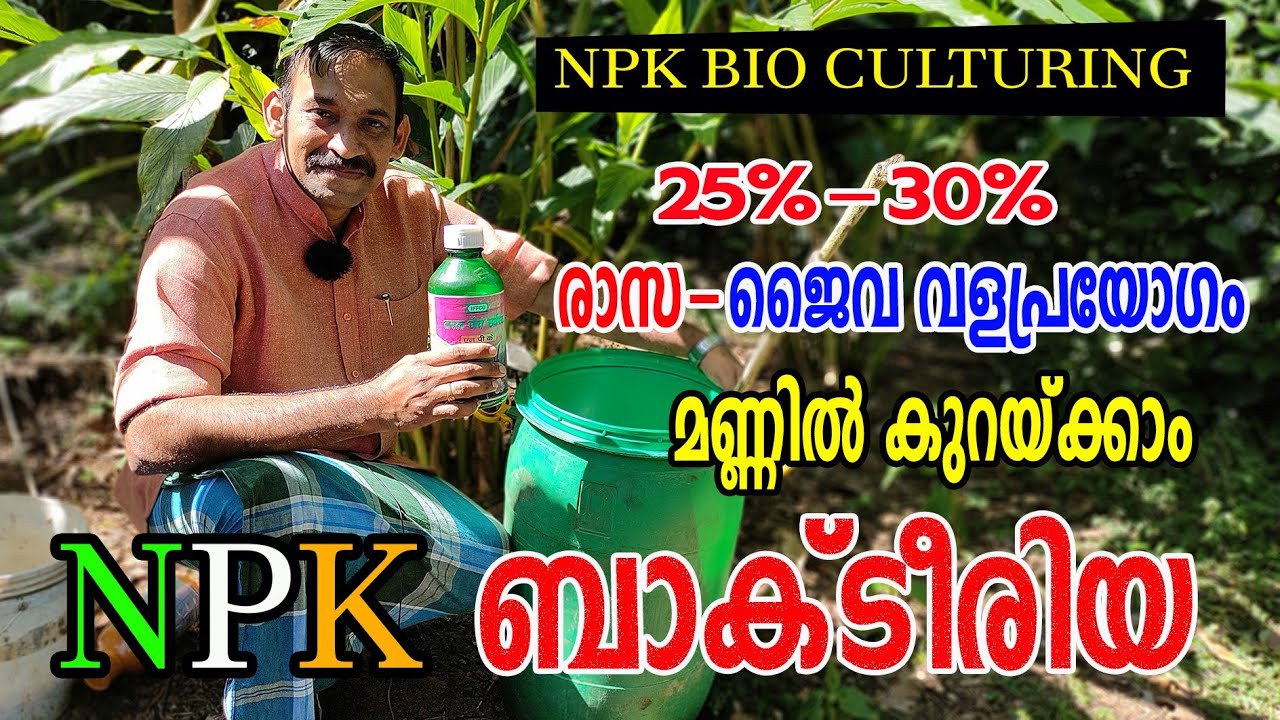 മണ്ണിലെ രാസവള പ്രയോഗ൦ കുറയ്ക്കാ൦ | NPK ബാക്ടീരിയ കൾച്ചറിങ്ങ് | NPK Bacteria Culturing | Farming