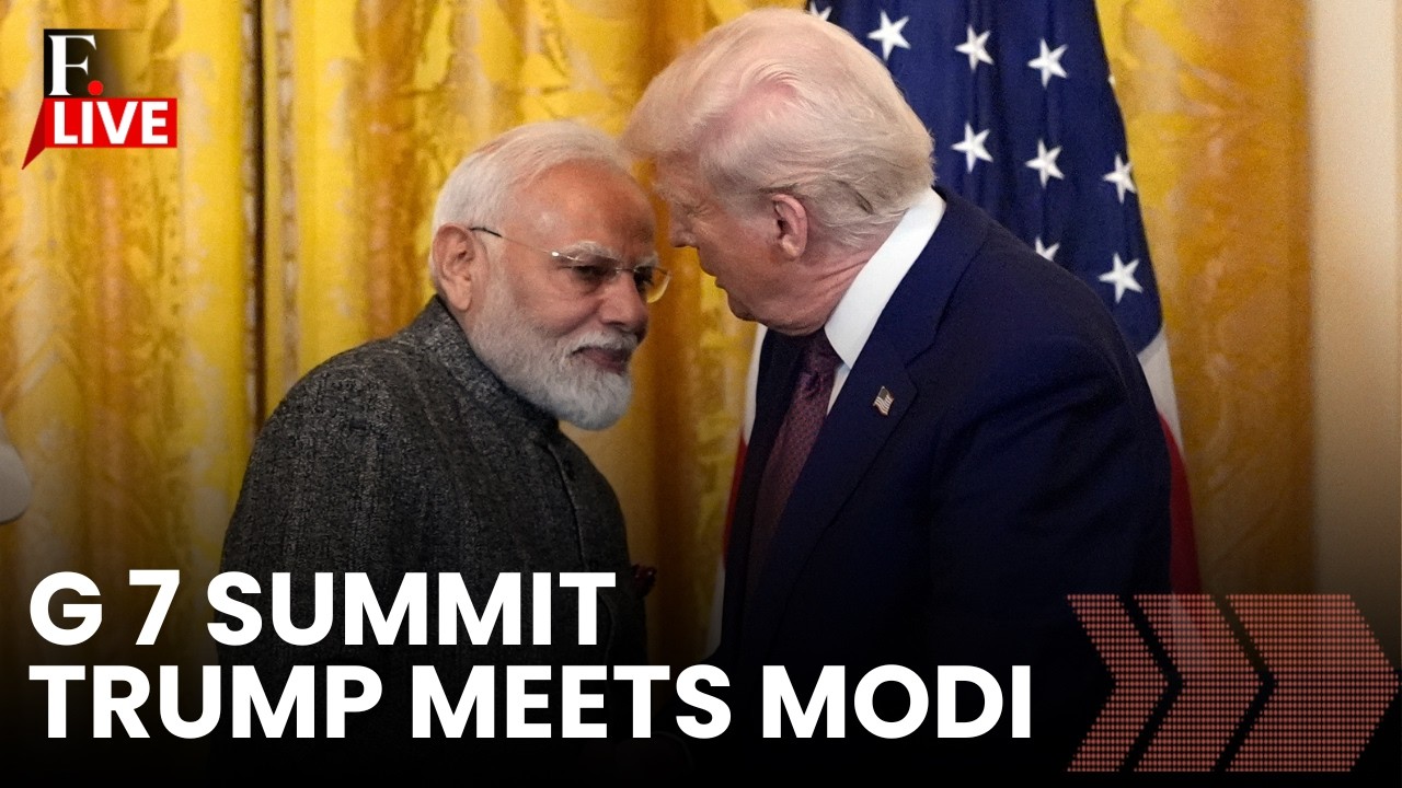 G7 Summit LIVE: Trump Meets PM Modi | Trump and PM Modi's 20 Seconds of Handshake