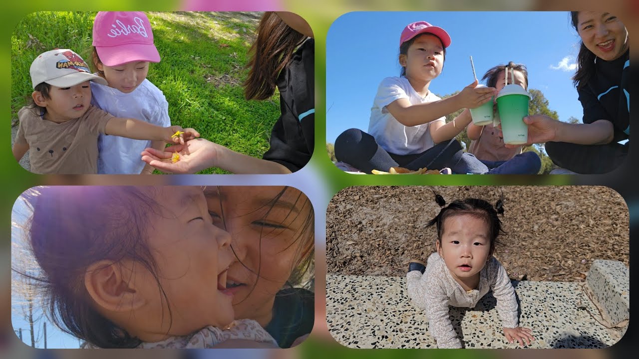 Korean-Bhutanese kids off to the park🤗✨️ 