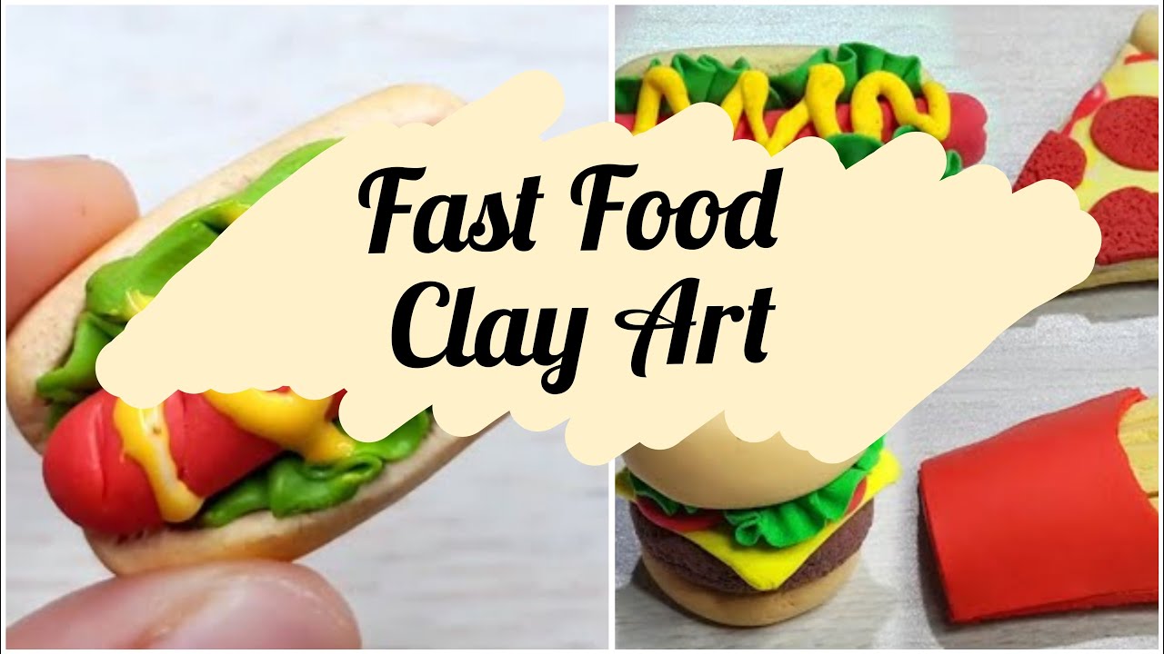 Fast Food Clay Art Compilation | Diy Works