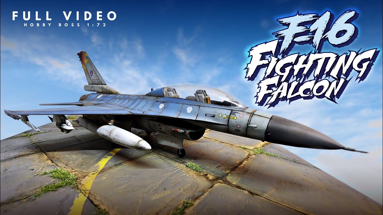 F16 FIGHTING FALCON (Hobby Boss) Tutorial completo