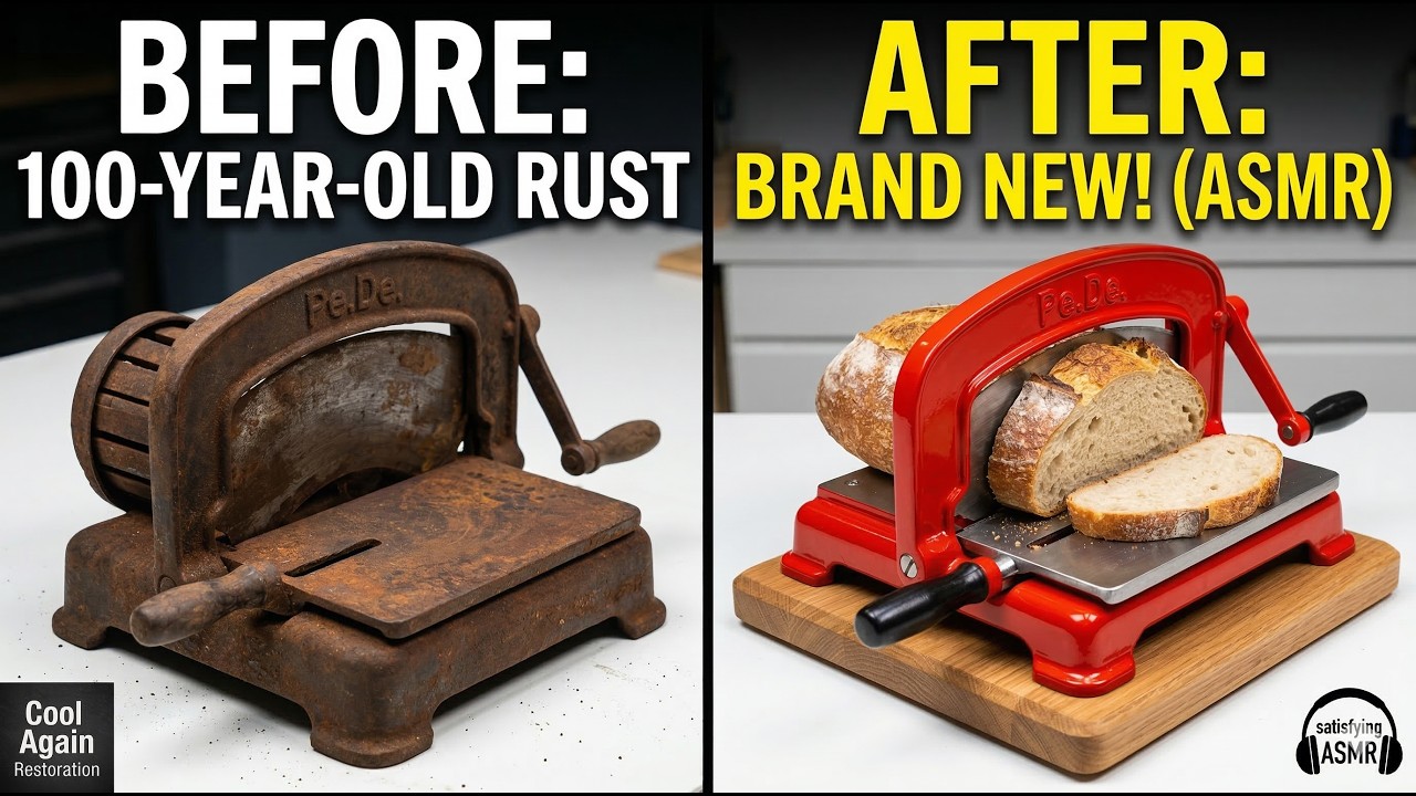 I Restored a 100-Year-Old Rusty Bread Slicer !.