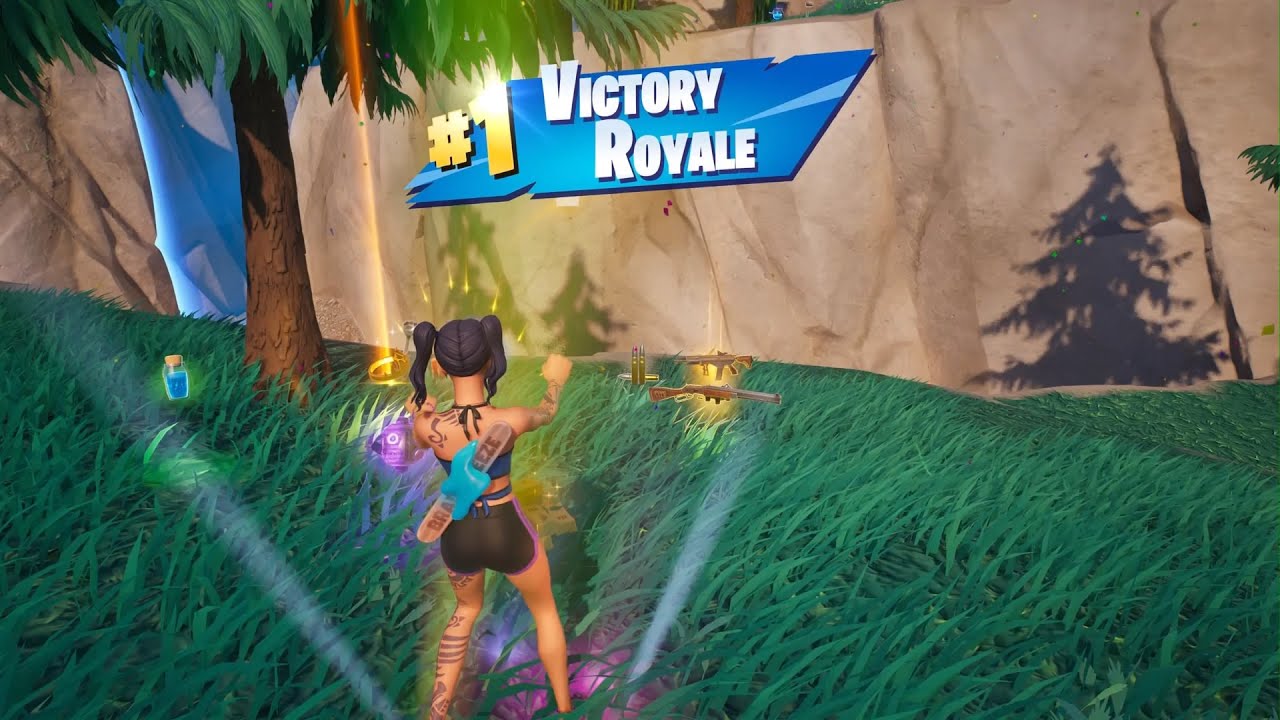 SCUBA CRYSTAL Skin + HARLEY HITTER Pickaxe Solo Gameplay in FORTNITE!