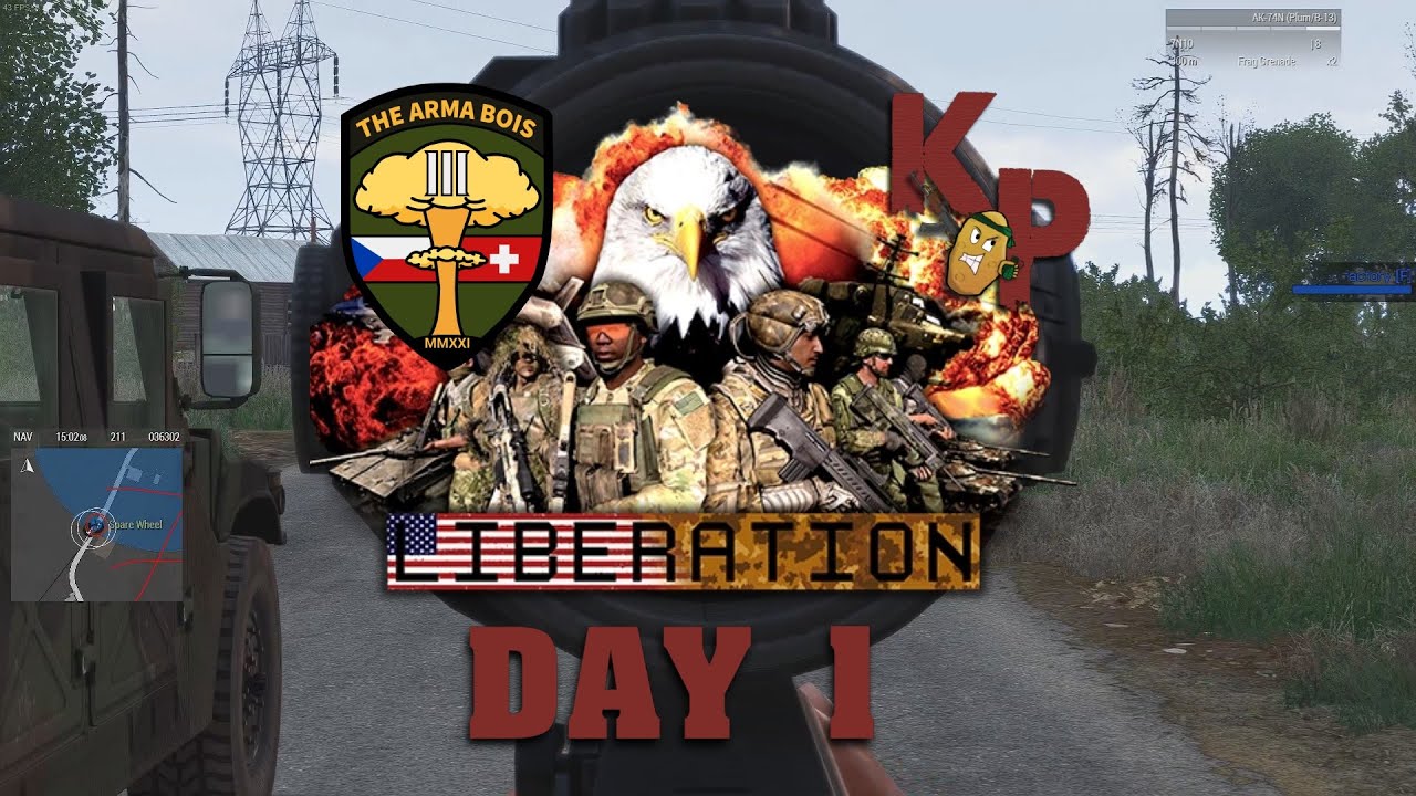 Arma 3 KP Liberation with TAB | Day 1 Highlights (Ukraine campaign)