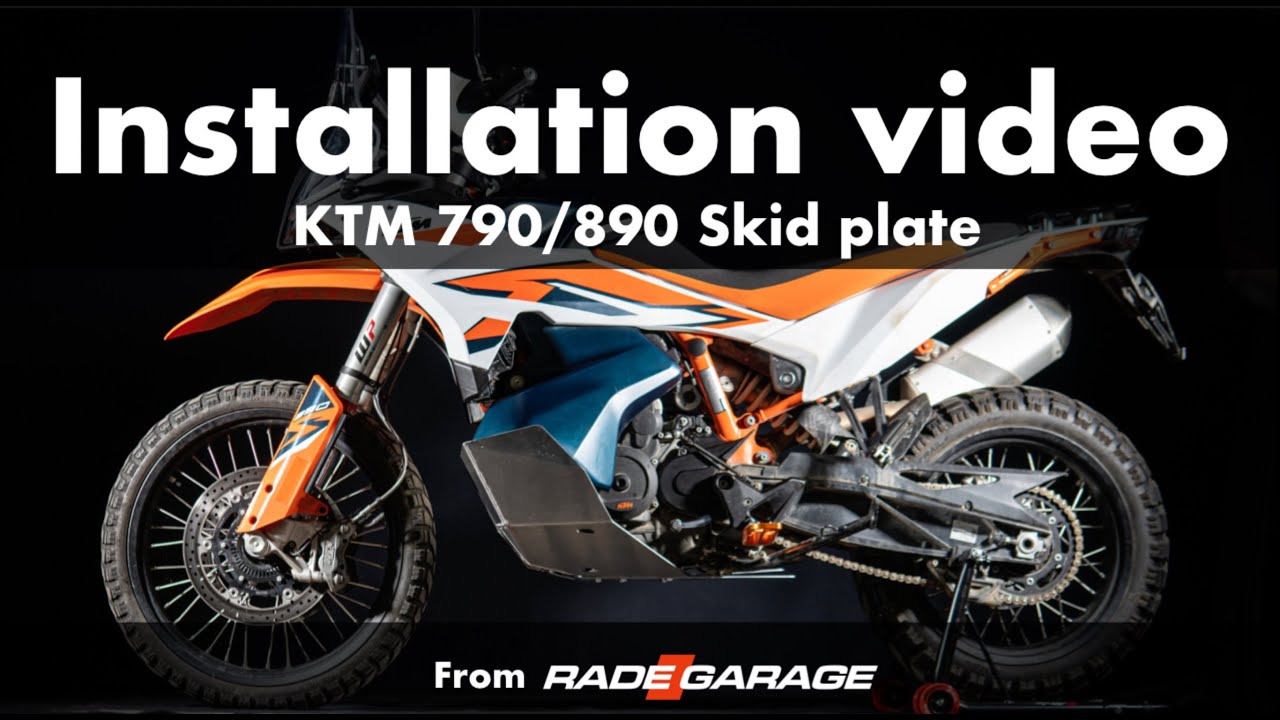 KTM 790/890 Adventure skid plate installation video by RADE/GARAGE