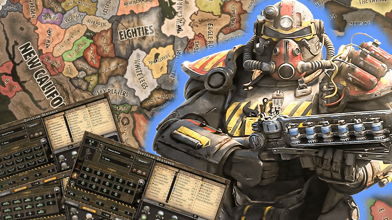 HOI4 Old World Blues Division Templates