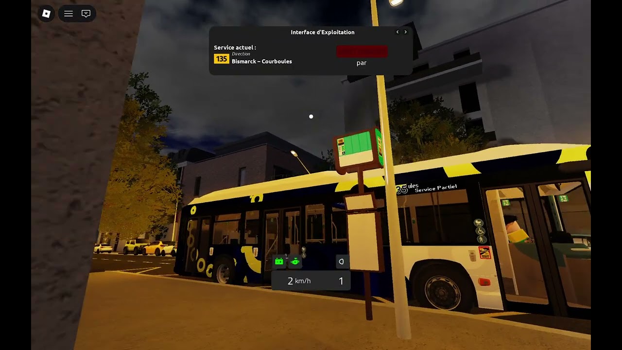 Ligne 135 Service Limité à Bismark-Courboules [ HEULIEZ 337 ELEC ] Seine-Sud-Est [ Roblox]
