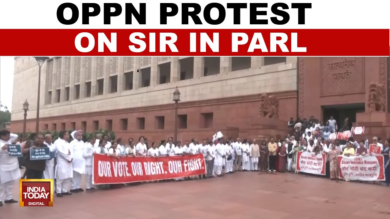 Parliament Protests Escalate: India Bloc Demands Debate on Voter List, Vote Theft | India Today
