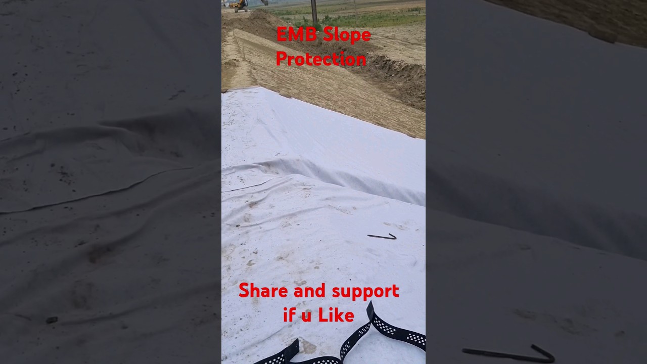 Embankment Slope protection #civilshorts
