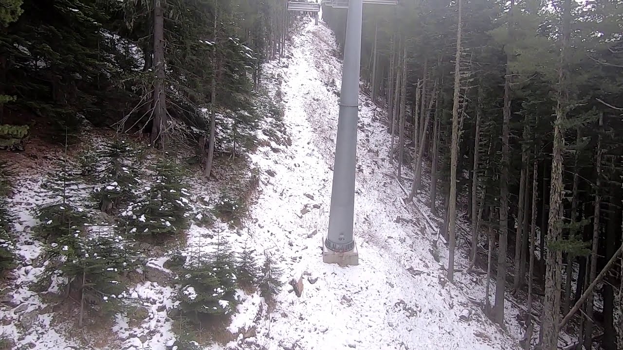 Bulgaria Bansko ski Kolarski chairlift normal speed video