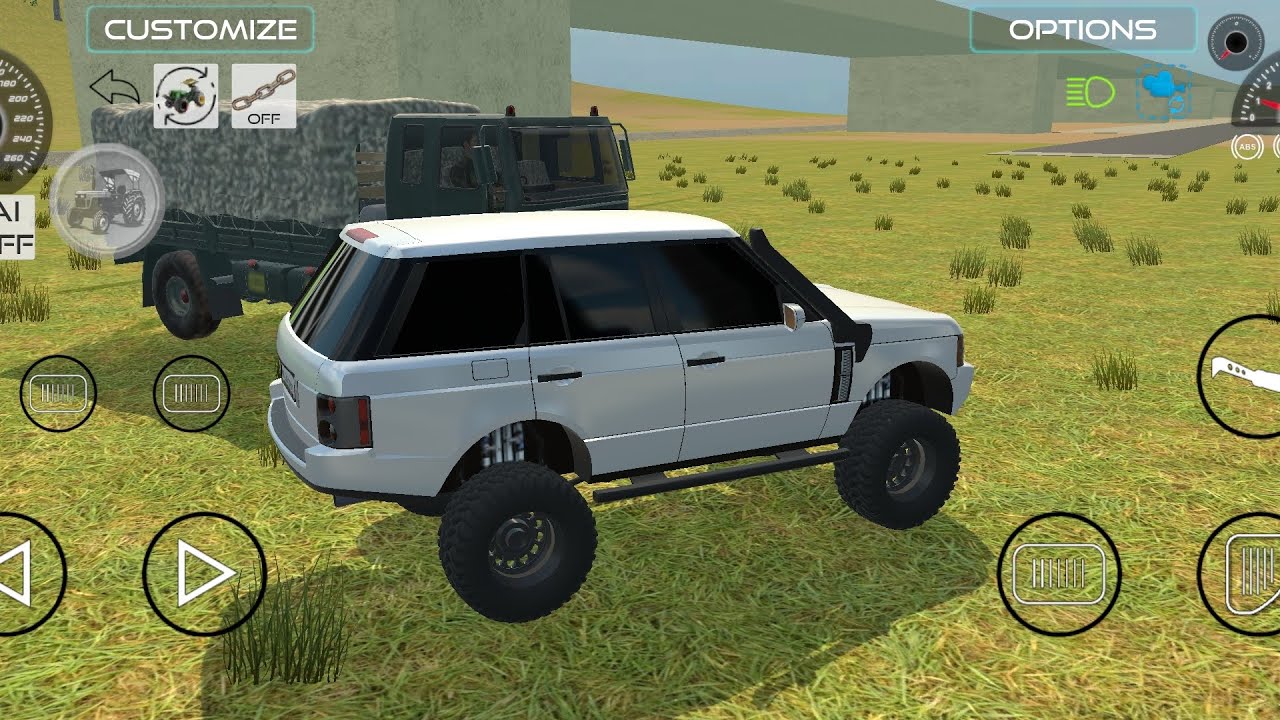 Range rover in three tyre