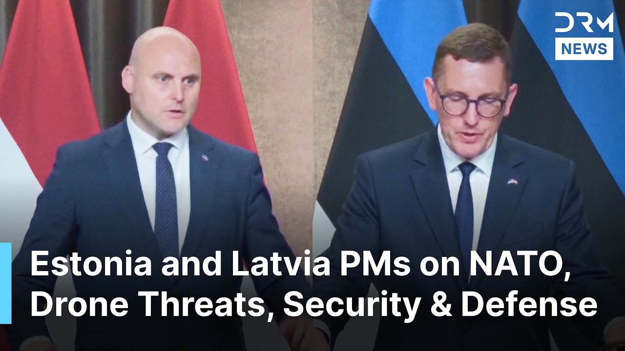FULL PRESSER: Latvia&rsquo;s New PM & Estonian PM Talk NATO, Drone Threats, Rail Baltica & Defense | AC1N