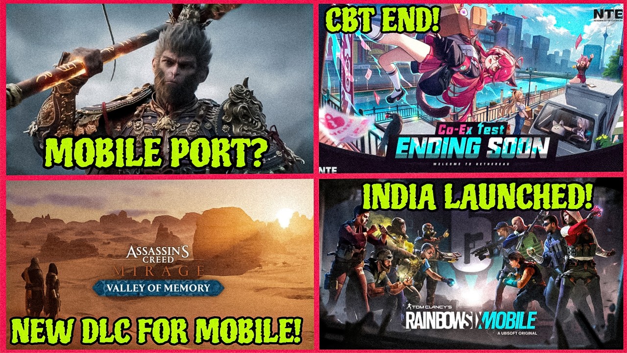 Black Myth: Wukong Mobile?, Assassin's Creed Mirage Mobile, Warframe Android, NTE Beta | Hindi |