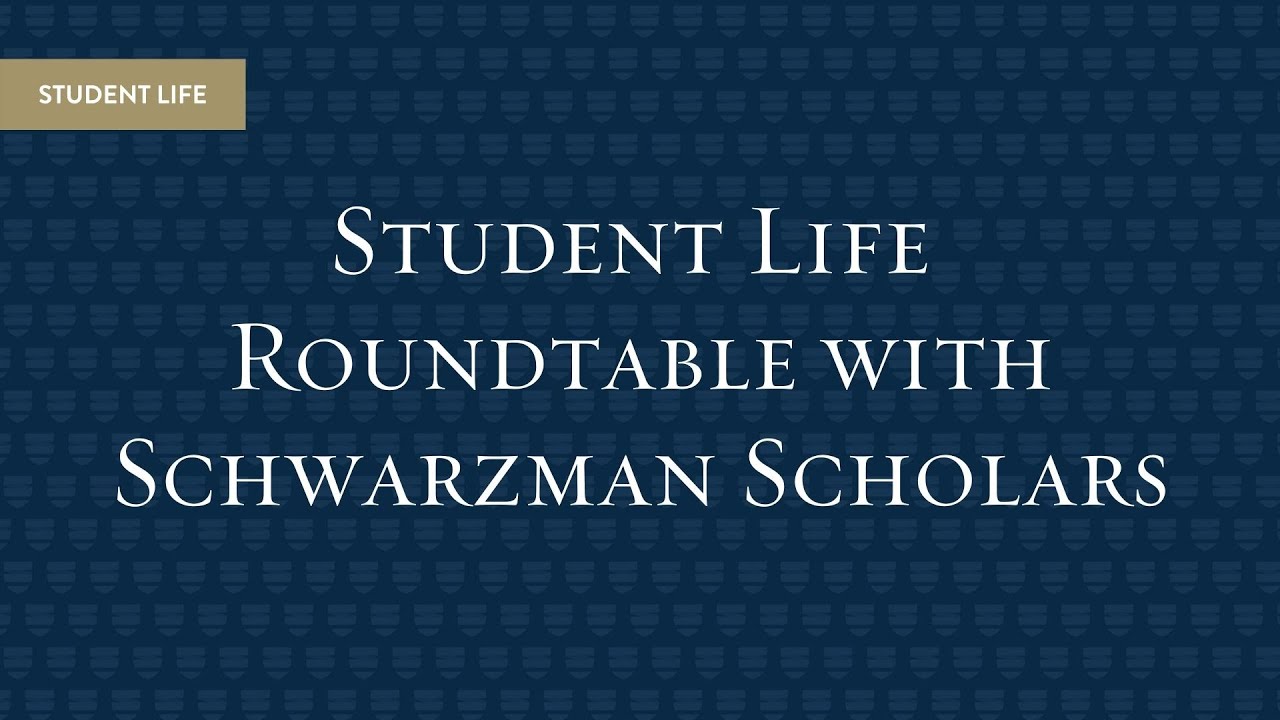 Spotlight Webinar: Student Life Roundtable with Schwarzman Scholars