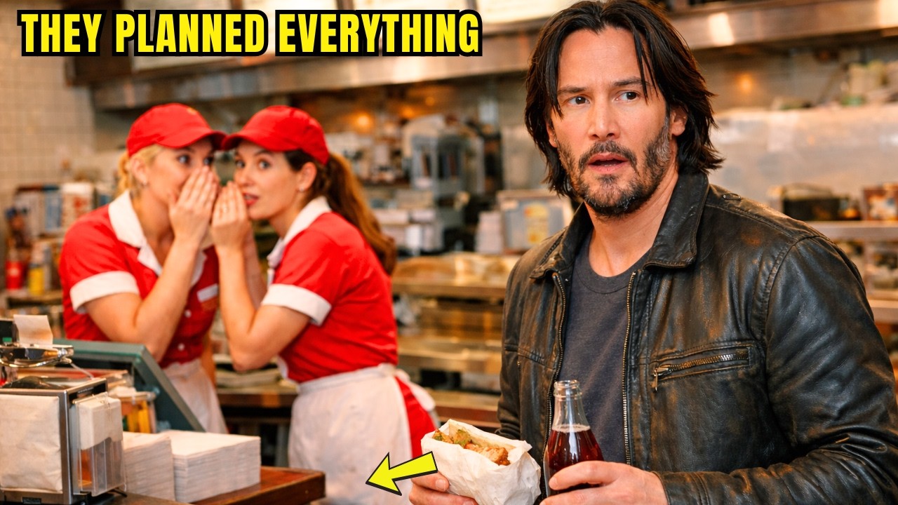 Keanu Reeves Buys a Burger at His Own Diner — Stops Cold When He Hears 2 Cashiers....