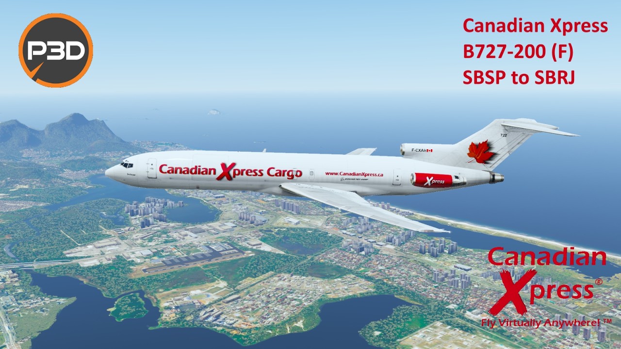Captain Sim B727-200 (F) | Canadian Xpress | SBSP to SBRJ