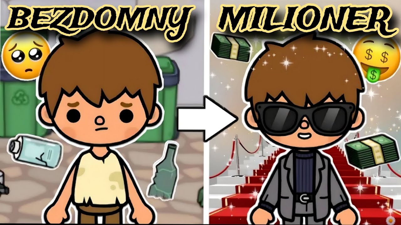 BEZDOMNY A POTEM MILIONER 🤑 | FILM | TOCA LIFE WORLD | TOCA BOCA HISTORYJKI POLSKA