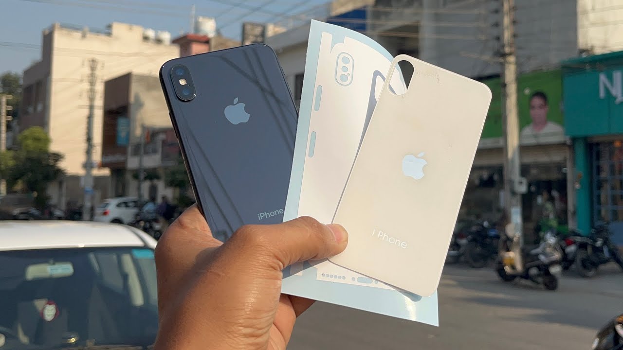 ￼ Convert your black iPhone X into white    Premium colour  just in 2 minutes ￼😨😨