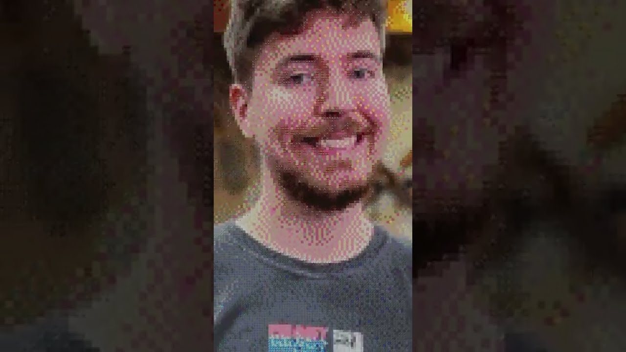 MrBeast Pixel Art in Minecraft! #shorts