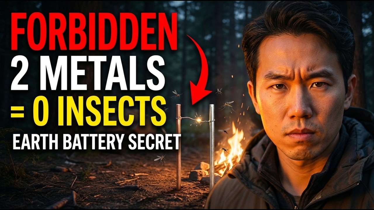 Connecting Two Metals REPELS ALL Insects — The “Earth Battery” Secret